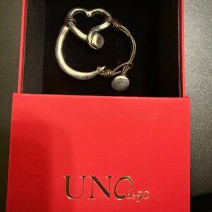 Uno de 50 Leather Weave Bracelet